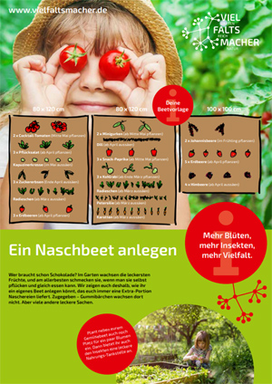 Kindermerkblatt: Ein Naschbeet anlegen (Quelle: Bayerischer Landesverband)