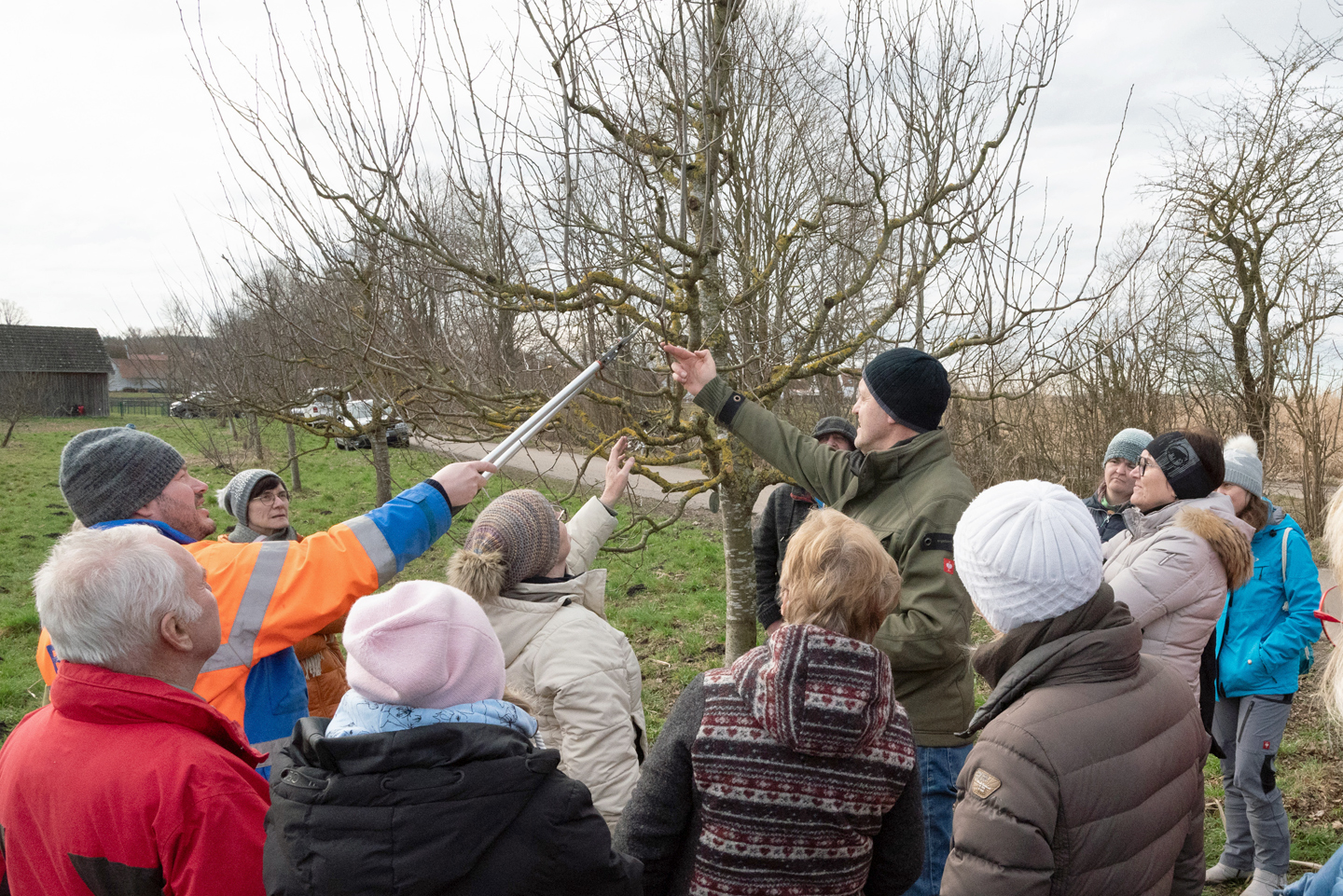 Foto des Obstbaumschnittkurses am 24. Februar 2024 Foto: Kreisfachberatung