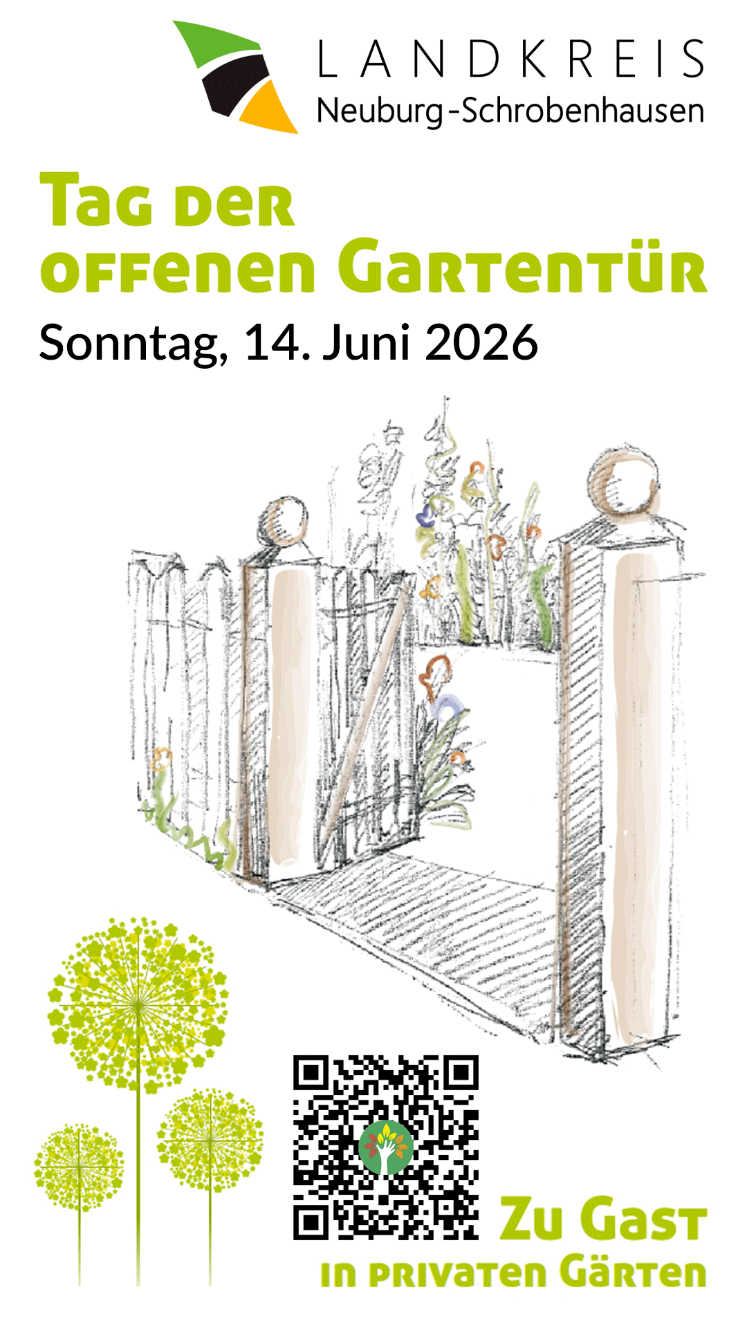 Flyer zum Tag der offenen Gartentür